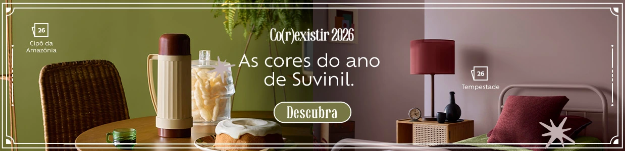 Co(r)existir 2026 — As cores do ano de Suvinil. Descubra.